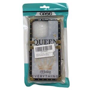 Queen Of F***ing Everything IPhone 14 Pro Mobile Case Gold Black